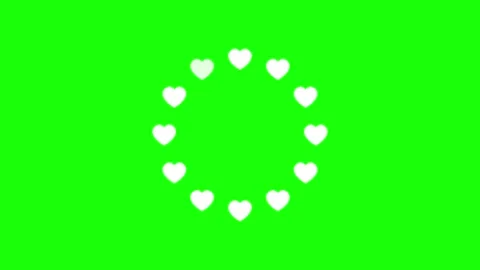 Heart loading animated spinning ring loop for romantic social media video 4.. Stock Footage 341691465