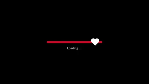 Heart loading bar animation video or Progress bar animation Stock Footage 281337245