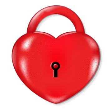 Heart lock Stock Illustration