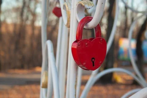 Heart lock Stock Photos