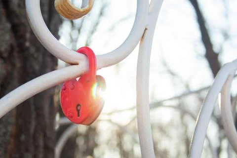 Heart lock Stock Photos