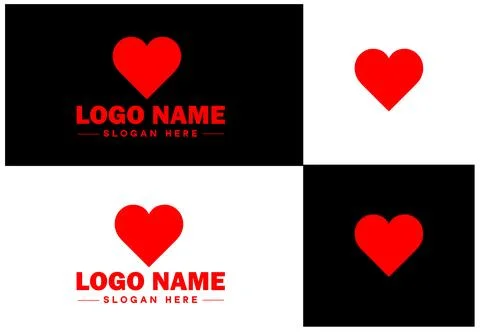 Heart logo valentines day vector art icon graphics for health icon heart lo.. Illustrazione stock