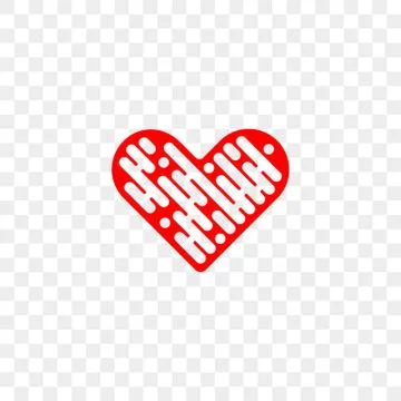 Heart logo vector icon. Isolated modern heart symbol for cardiology pharmacy  Illustrazione stock