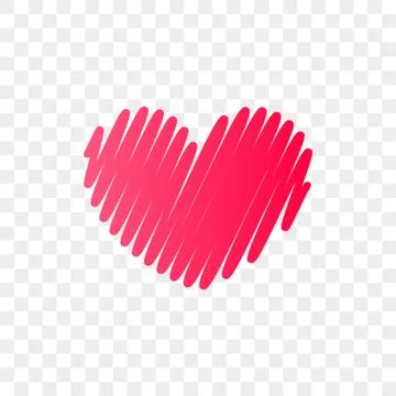 Heart logo vector icon. Isolated modern heart symbol for cardiology medical c Illustrazione stock