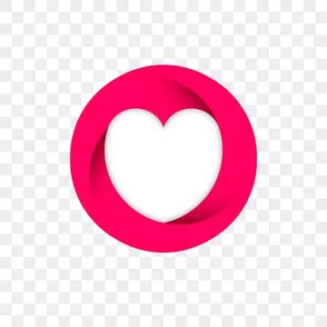 Heart logo vector infinity loop icon. Isolated modern heart symbol for cardio Stock Illustration