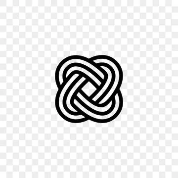 Heart logo vector infinity loop icon. Isolated modern hearts infinity loop li Stock Illustration