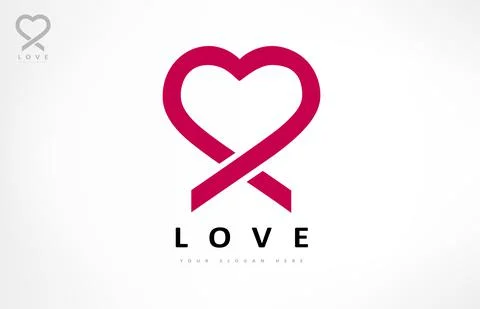 Heart logo vector. Love design. Stock Illustration