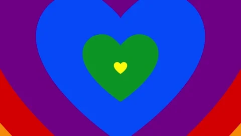 Heart loop animation video Stock Footage 330419780
