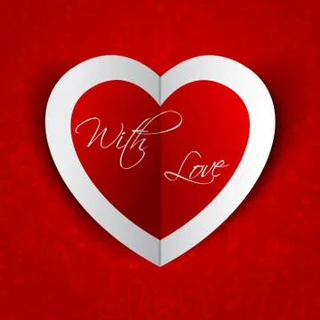 Heart in Love Background Stock Illustration