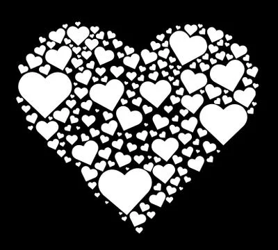 Heart love background Stock Illustration