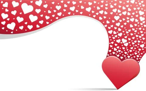 Heart love background 库存插图