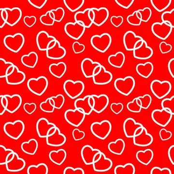 Heart love seamless pattern background. Vector illustration 스톡 일러스트