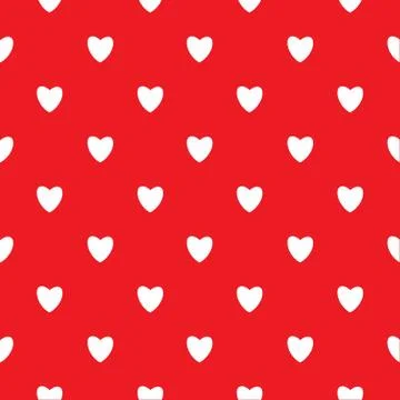Heart Love Seamless Pattern Background Vector Illustration Stock Illustration