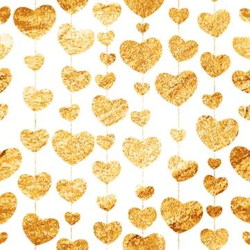 Heart Love Seamless Pattern Background Vector Illustration Illustrazione stock