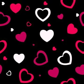 Heart love seamless pattern background.  illustration イラスト素材