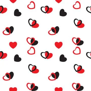Heart love seamless pattern background.  illustration 스톡 일러스트