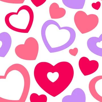 Heart love seamless pattern background.  illustration イラスト素材