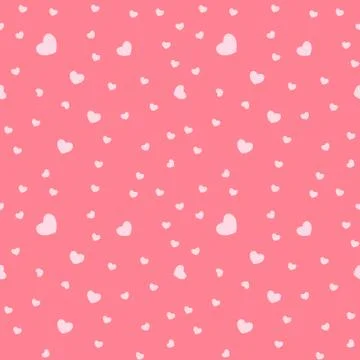 Heart Love Seamless Pattern Background.  Illustration Stock Illustration