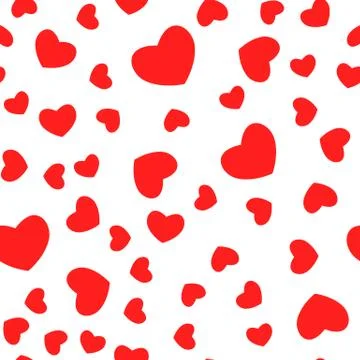 Heart Love Seamless Pattern Background  Illustration. Stock Illustration