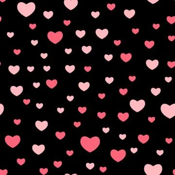 Heart Love Seamless Pattern Background  Illustration. Illustrazione stock