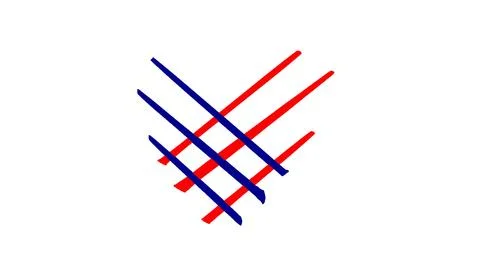 Heart love shape line element blue red color object icon tuesday giving dec.. Stock Illustration