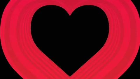 Heart Love Transition Effect 4k Stock Footage 186958665
