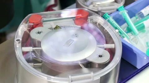 Heart-lung bypass machine, Close-up, Full HD footage Video stock 59021676