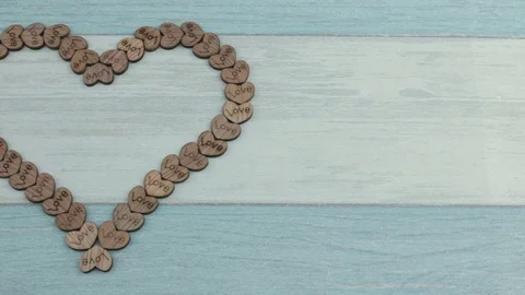 The heart made of hearts Stock Footage 87865364