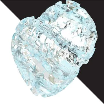 A heart made of ice Stock-Illustration
