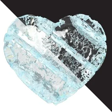 A heart made of ice Stock-Illustration