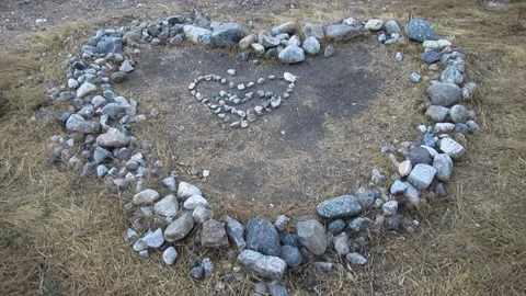 Heart Made of Rocks Stock Footage 273017725