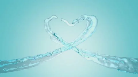 Heart made of water 스톡 동영상 150505949