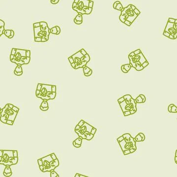 Heart man disease line vector seamless pattern イラスト素材