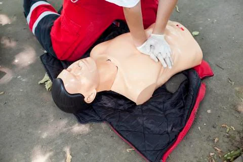 Heart massage Foto stock