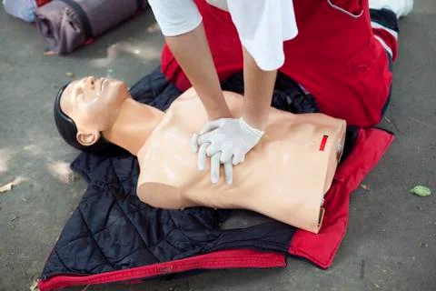 Heart massage Foto stock