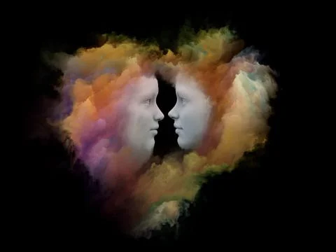 Heart Meditations 库存插图