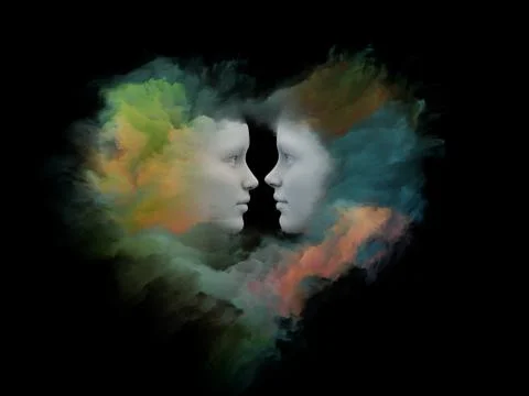 Heart Meditations 库存插图