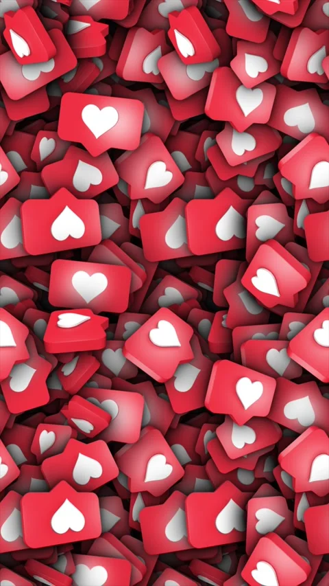 Heart Messagges Endless Animation Background 库存影片 332790141