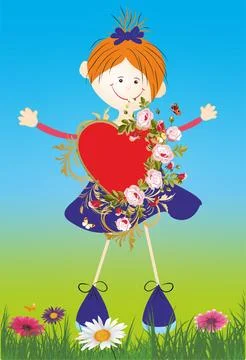 Heart for mom Stock Illustration