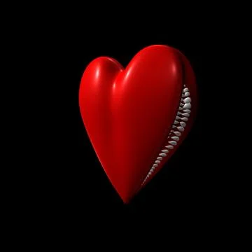 Heart monster Illustrazione stock