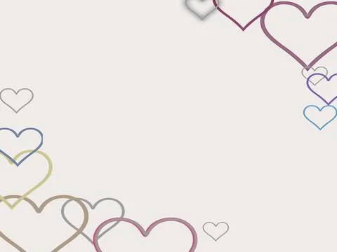 Heart motif background with multicolor, suitable for cover templates Stock Illustration