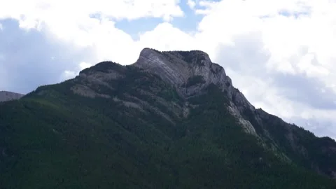 Heart Mountain High Front Canmore Stock Footage 144386837