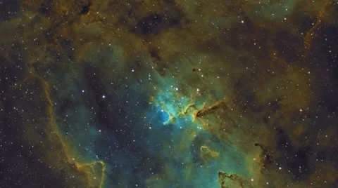 Heart Nebula View from Outer Space Stock Footage 53284490