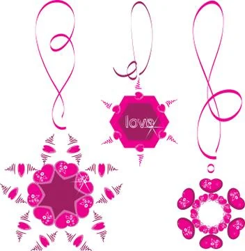 Heart necklace Stock Illustration