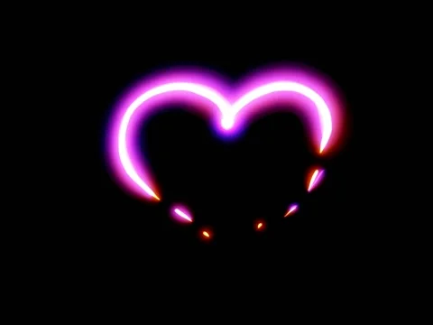 Heart, neon line..... Stock Footage 133085414