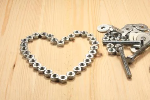 Heart of nuts Stock Photos