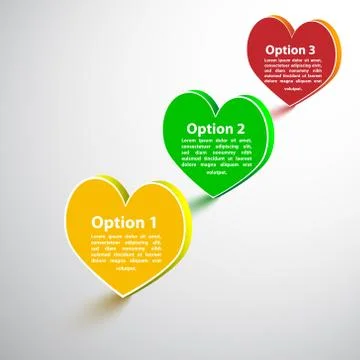 Heart option. vector illustration Stock Illustration