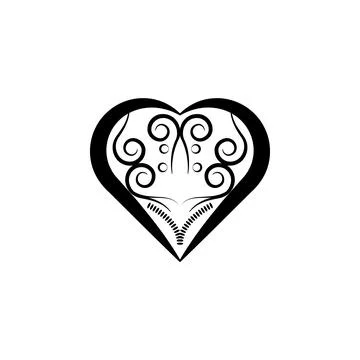 Heart ornament icon. Element of patterns elements illustration. Premium quality Stock Illustration