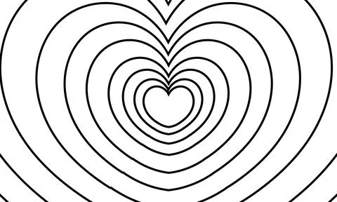 Heart outline background Stock Illustration