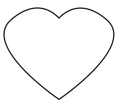Heart outline icon on white background. flat style. heart outline sign for yo Stock Illustration